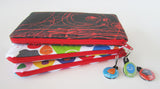 subatomic particle zipper pouch pencil case