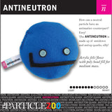 antineutron subatomic particle plush toy