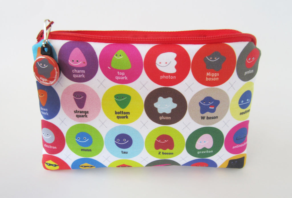 subatomic particle zipper pouch pencil case