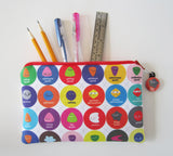 subatomic particle zipper pouch pencil case