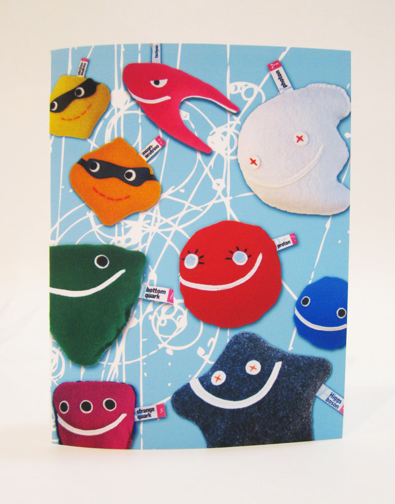 subatomic particle greeting card