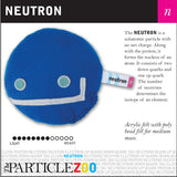 neutron subatomic particle plush toy