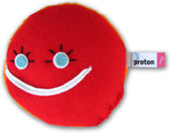 proton subatomic particle plush toy