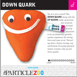 down quark subatomic particle plush toy