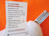 electron-antineutrino subatomic particle plush toy
