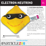 electron-neutrino subatomic particle plush toy