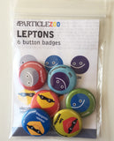 subatomic particle pinback buttons 