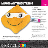 muon-antineutrino subatomic particle plush toy