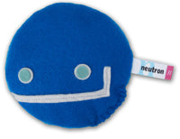 neutron subatomic particle plush toy